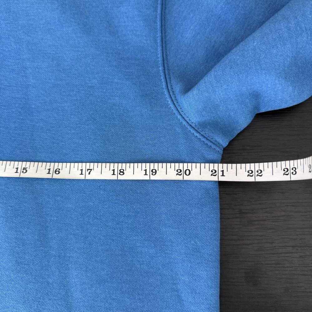 Carhartt Hoodie Men Small Rain Defender Loose Fit Pullover Logo Graphic Blue NEW - Picture 10 of 12